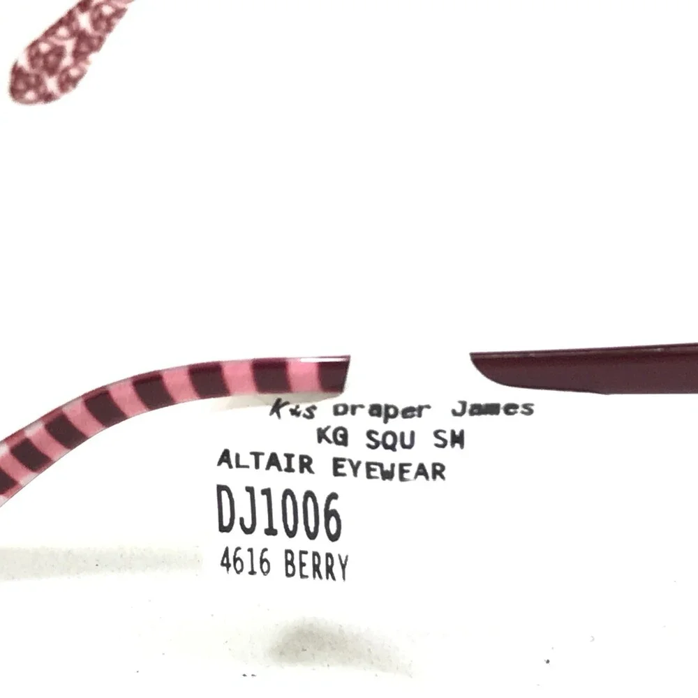 Draper James Eyeglasses Frames DJ1006 512 BERRY Red Purple White 46-16-130